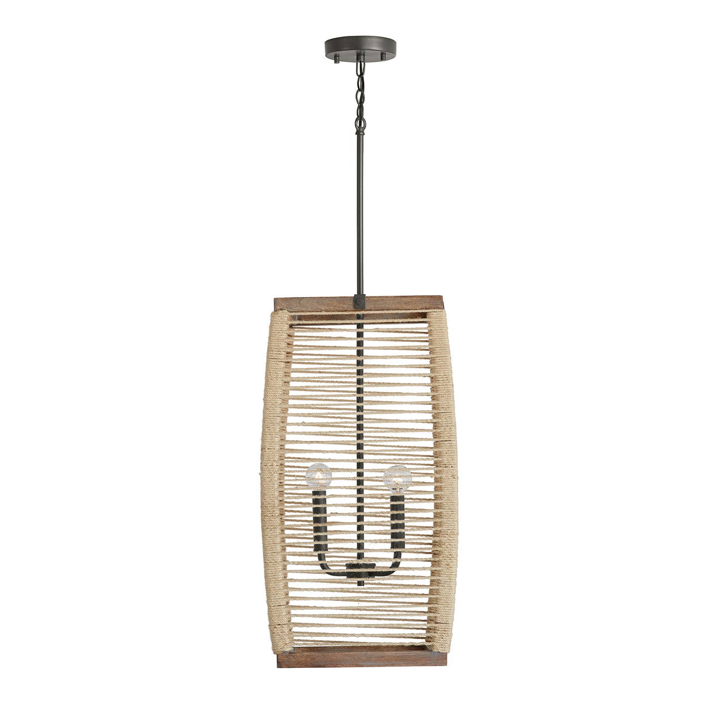 Capital Lighting - 540341YG - Four Light Foyer Pendant - Jacob - Grey Wash and Grey Iron
