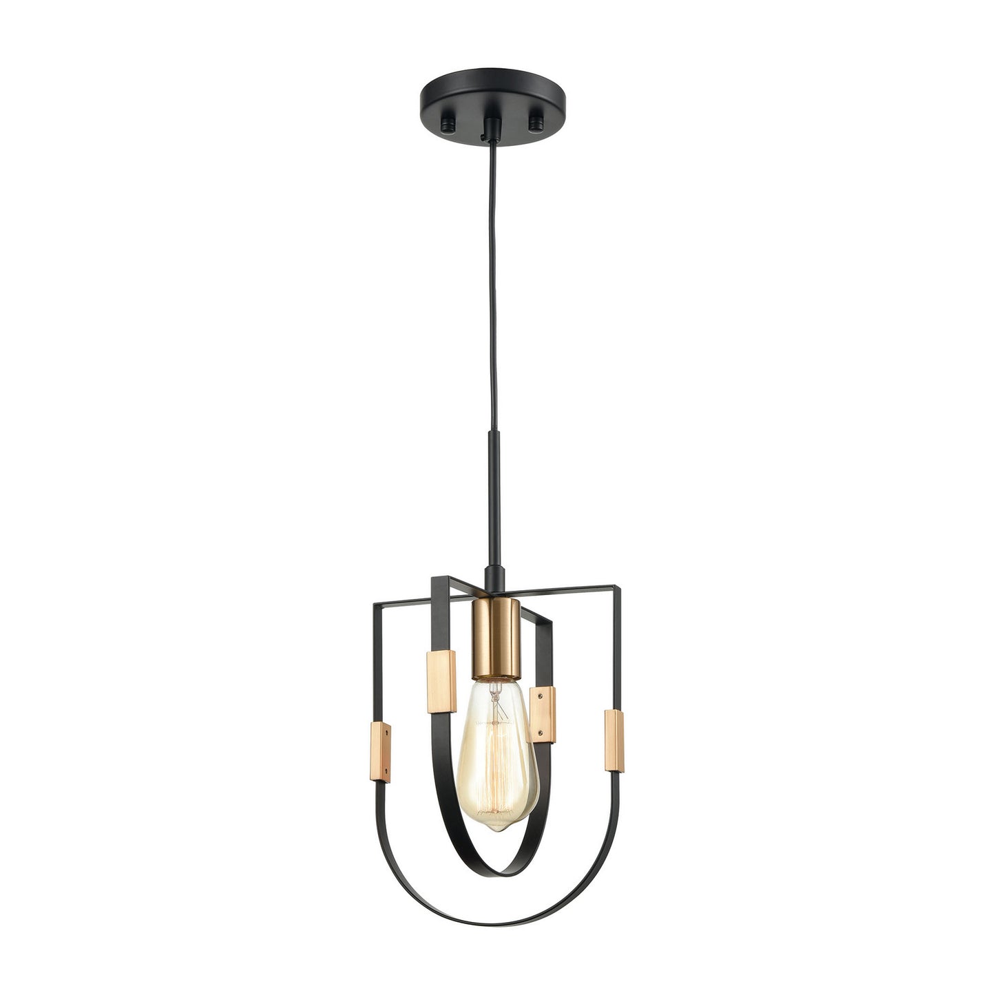 ELK Home - 15455/1 - One Light Mini Pendant - Heathrow - Matte Black