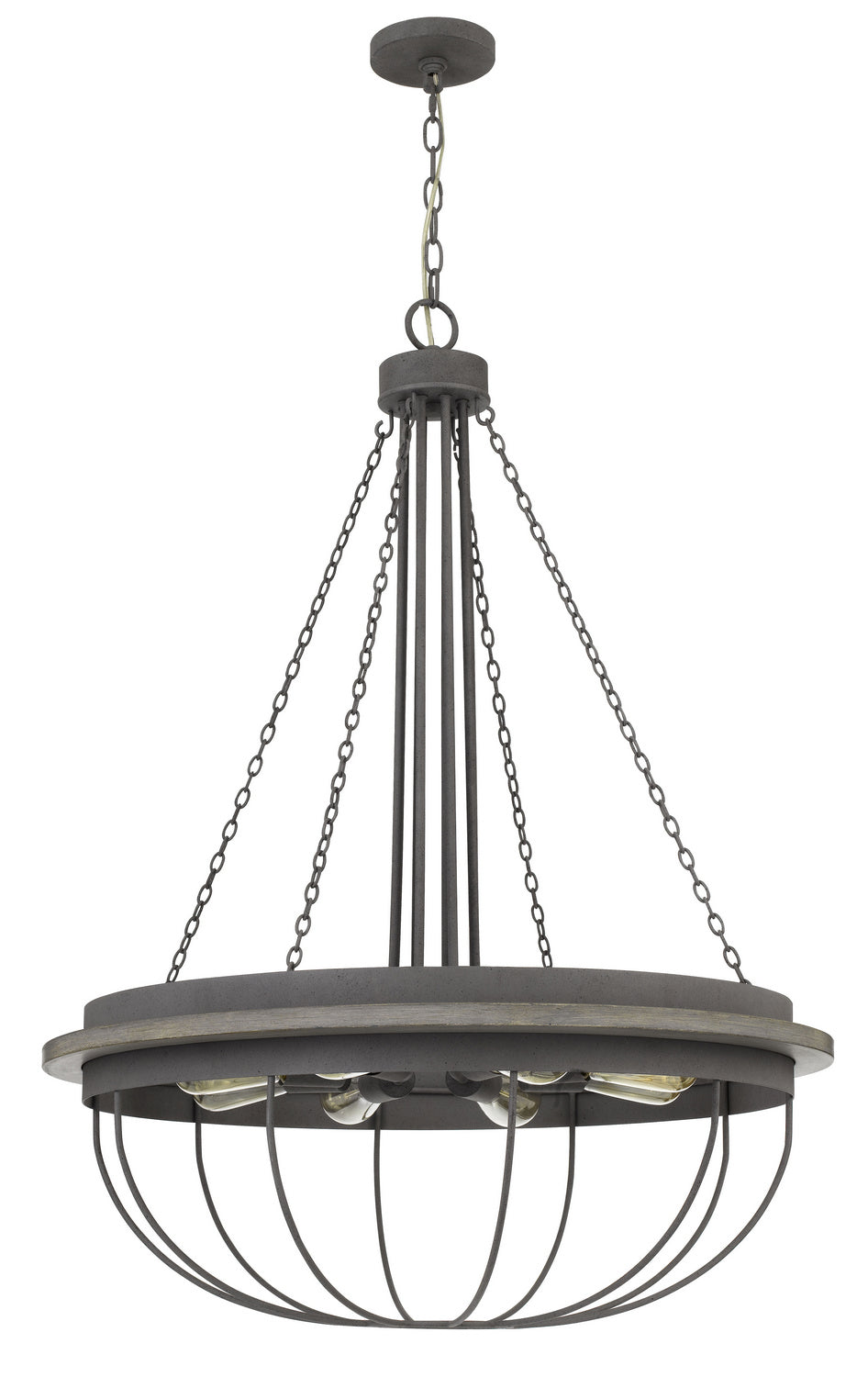 Cal Lighting - FX-3748-8 - Eight Light Chandelier - Nixa - Dove Grey