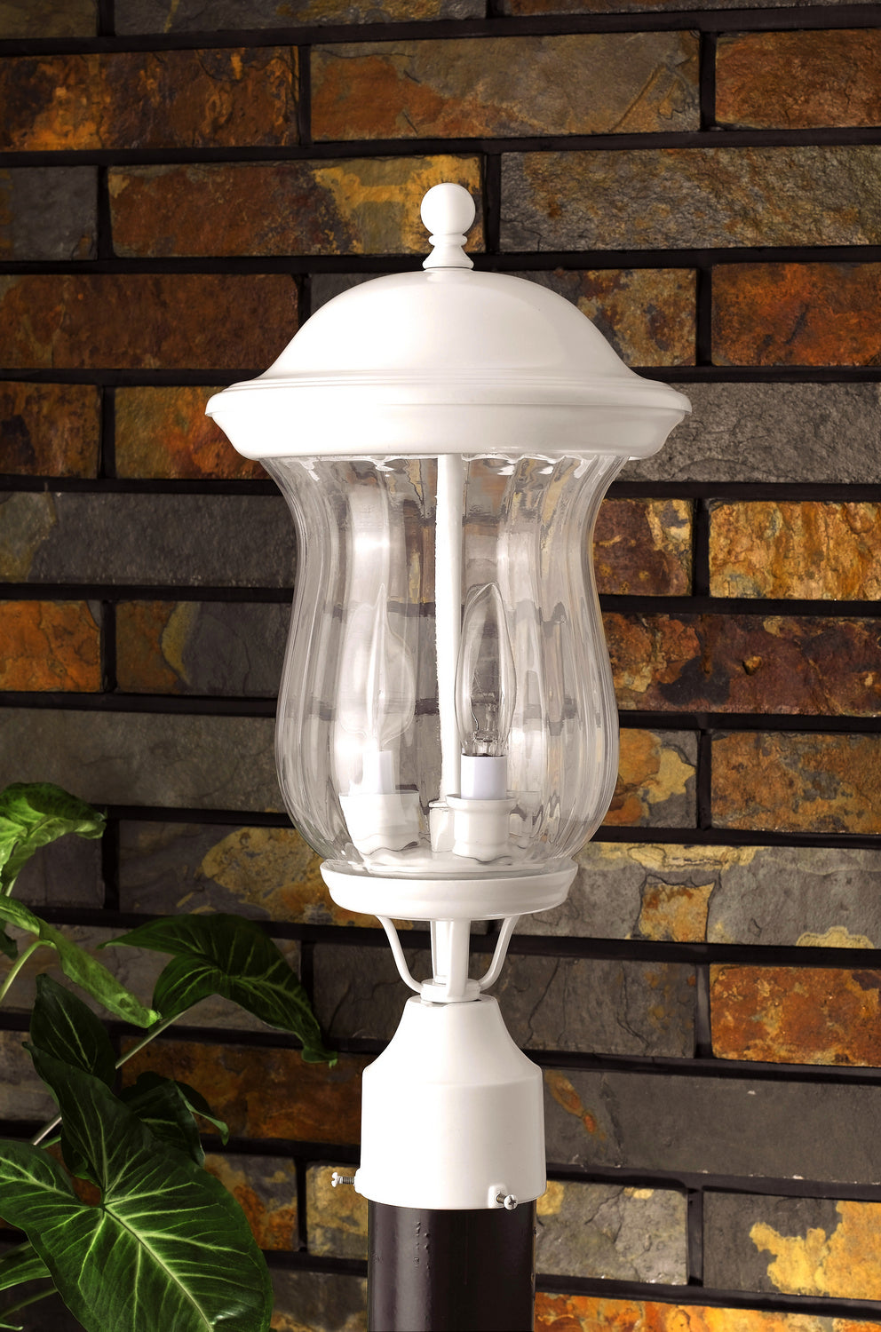 Cal Lighting - OL-135PS-WH - 120V,E27,2X40W Max,8 1/2X16 1/2,Sb