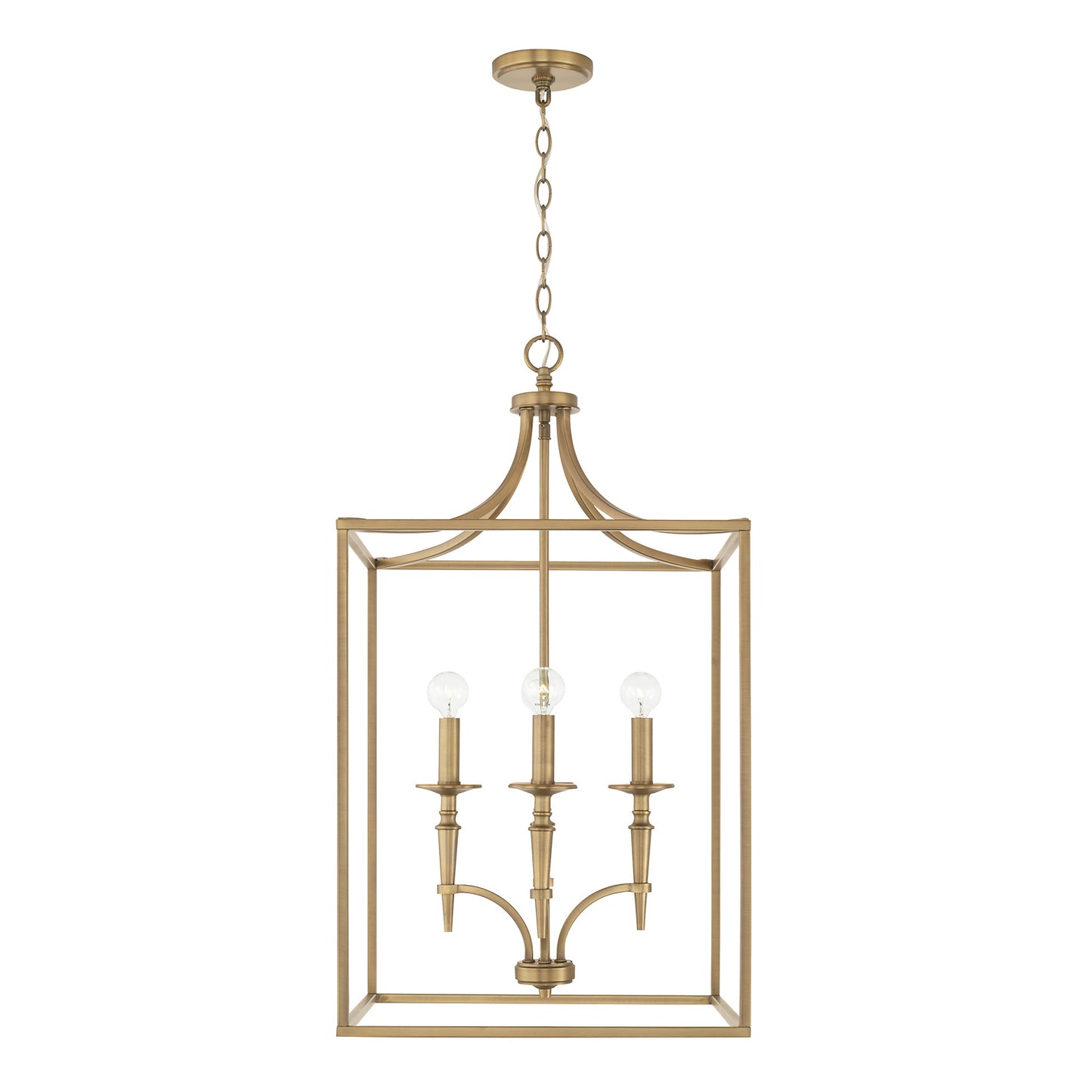 Capital Lighting - 542641AD - Four Light Foyer Pendant - Abbie - Aged Brass
