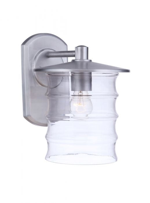 Craftmade - ZA3624-SA - One Light Outdoor Wall Mount - Canon - Satin Aluminum