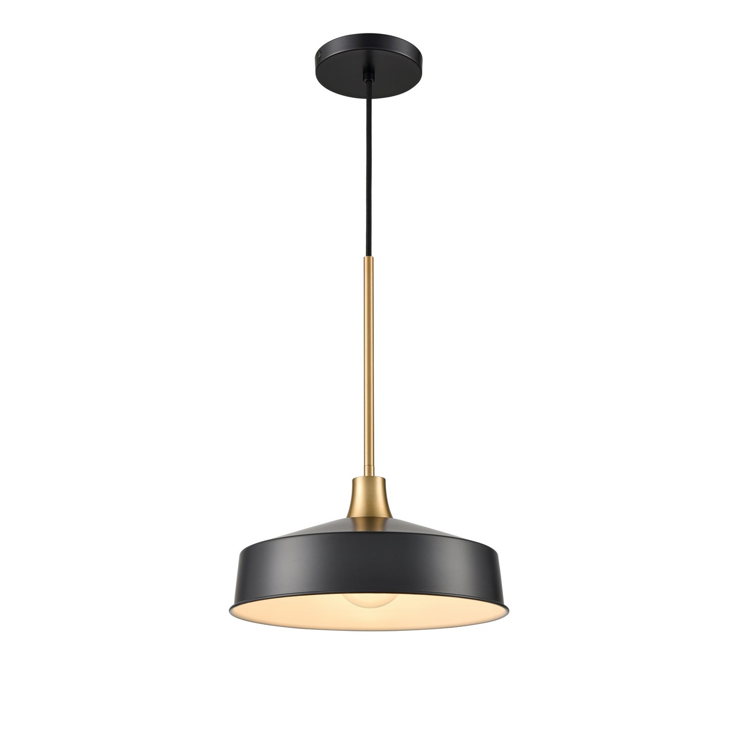 DVI Lighting - DVP46410GR+BR - One Light Pendant - Daisy - Graphite And Brass