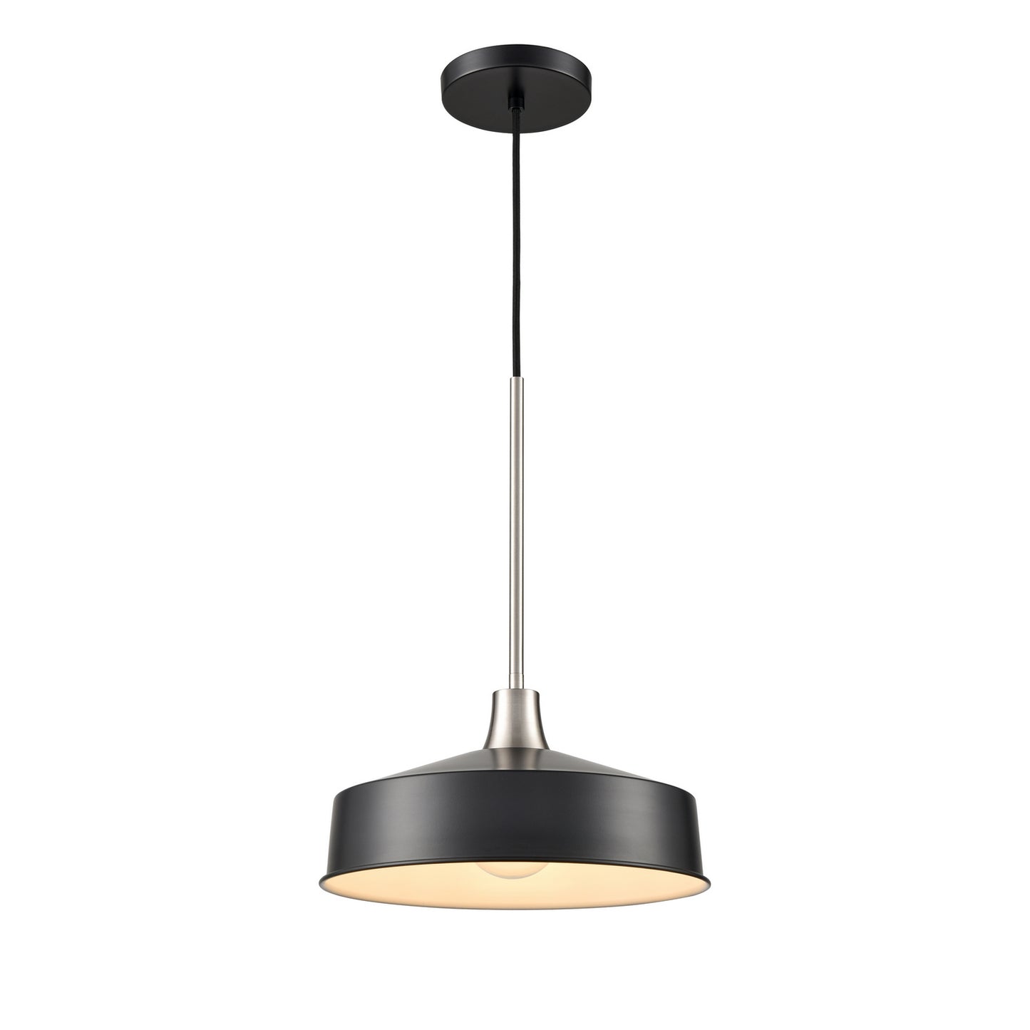 DVI Lighting - DVP46410GR+SN - One Light Pendant - Daisy - Graphite And Satin Nickel
