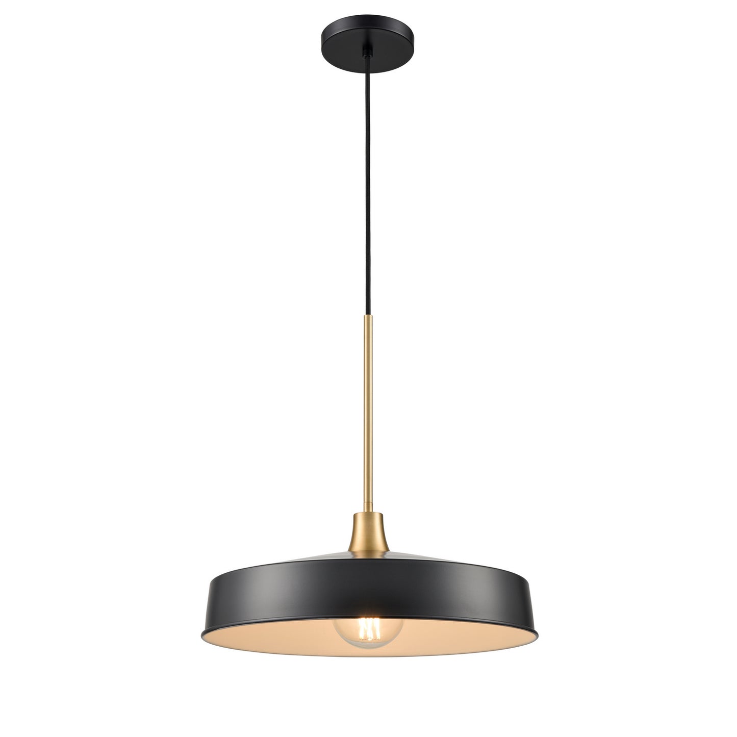 DVI Lighting - DVP46420GR+BR - One Light Pendant - Daisy - Graphite And Brass