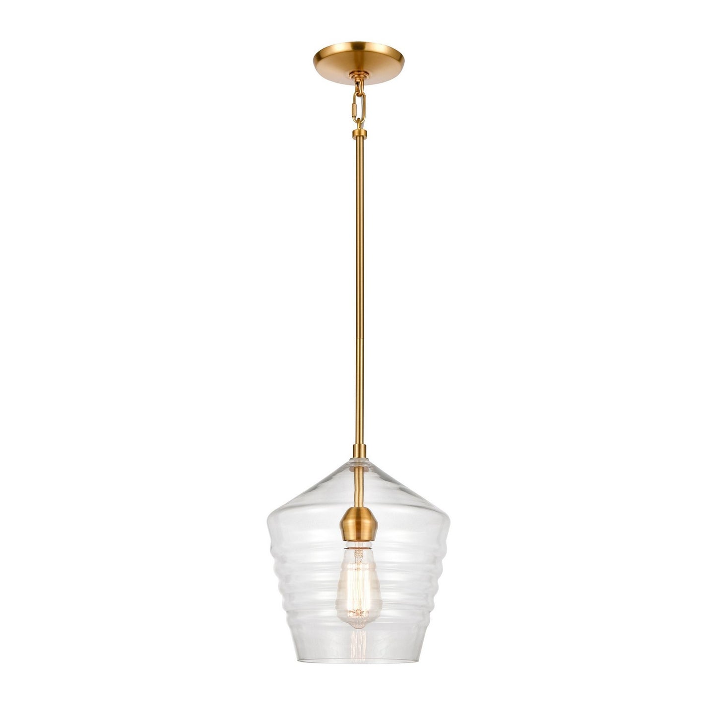 ELK Home - 69255/1 - One Light Mini Pendant - Konis - Satin Brass