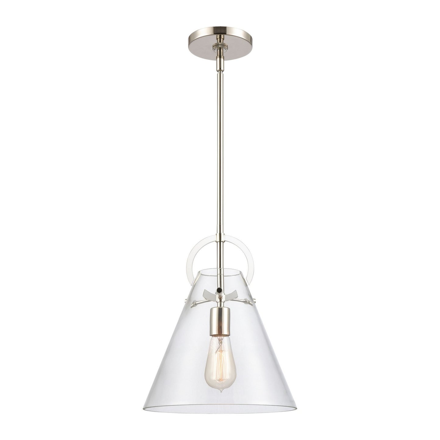 ELK Home - 89326/1 - One Light Mini Pendant - Gabby - Polished Nickel