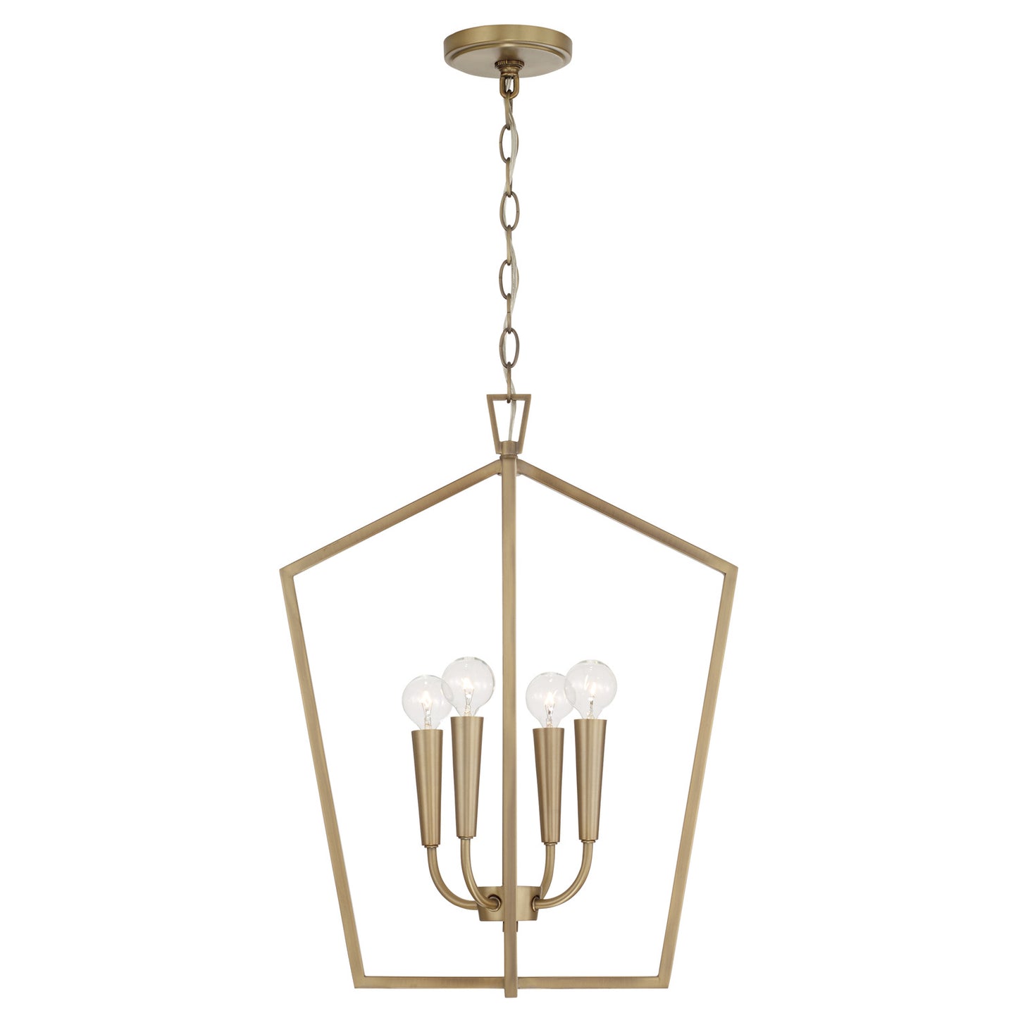 Capital Lighting - 545941AD - Four Light Foyer Pendant - Holden - Aged Brass