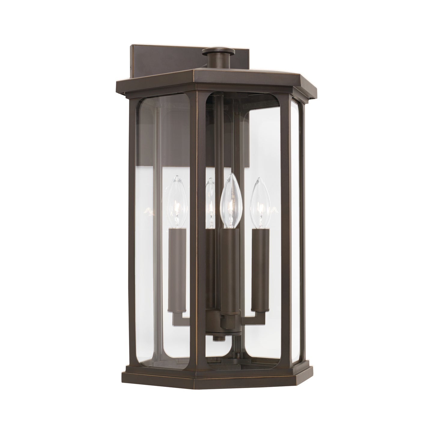 Capital Lighting - 946641OZ - Four Light Outdoor Wall Lantern - Walton - Oiled Bronze