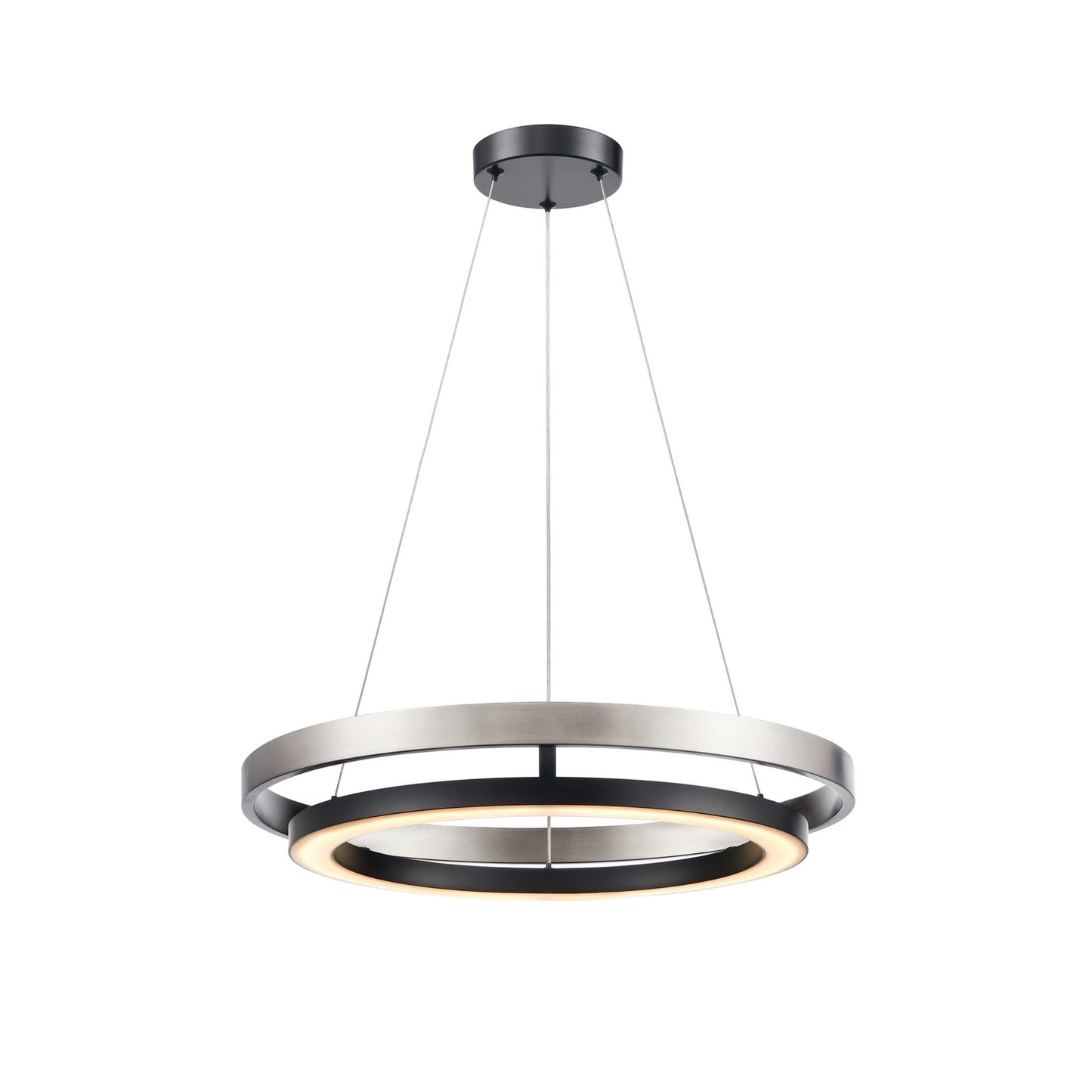 DVI Lighting - DVP40847EB+BN-CCT - LED Foyer Pendant - Cybele Cct - Ebony And Satin Nickel