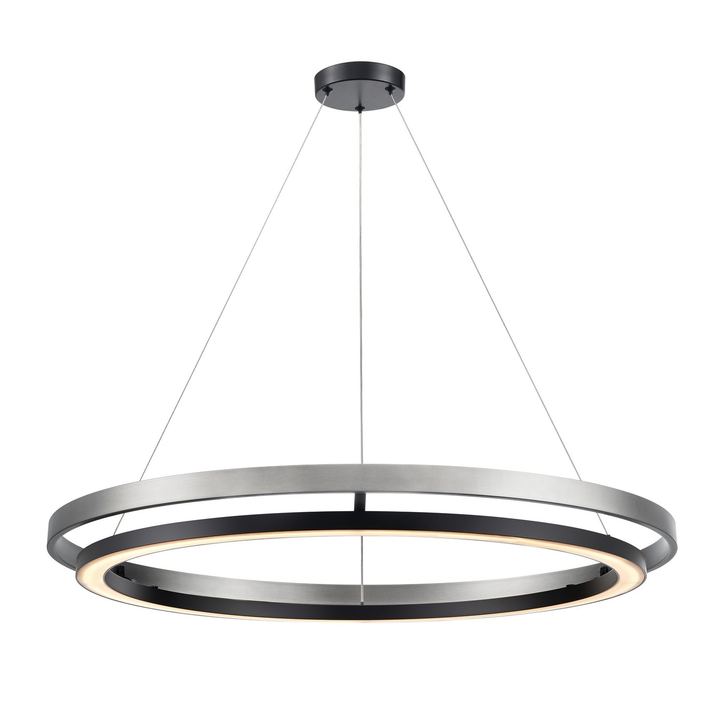 DVI Lighting - DVP40849EB+BN-CCT - LED Foyer Pendant - Cybele Cct - Ebony And Satin Nickel
