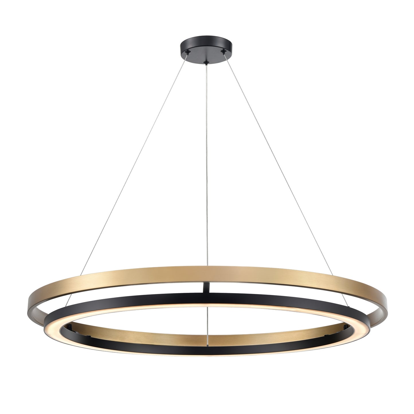 DVI Lighting - DVP40849EB+BR-CCT - LED Pendant - Cybele Cct - Brass And Satin Nickel