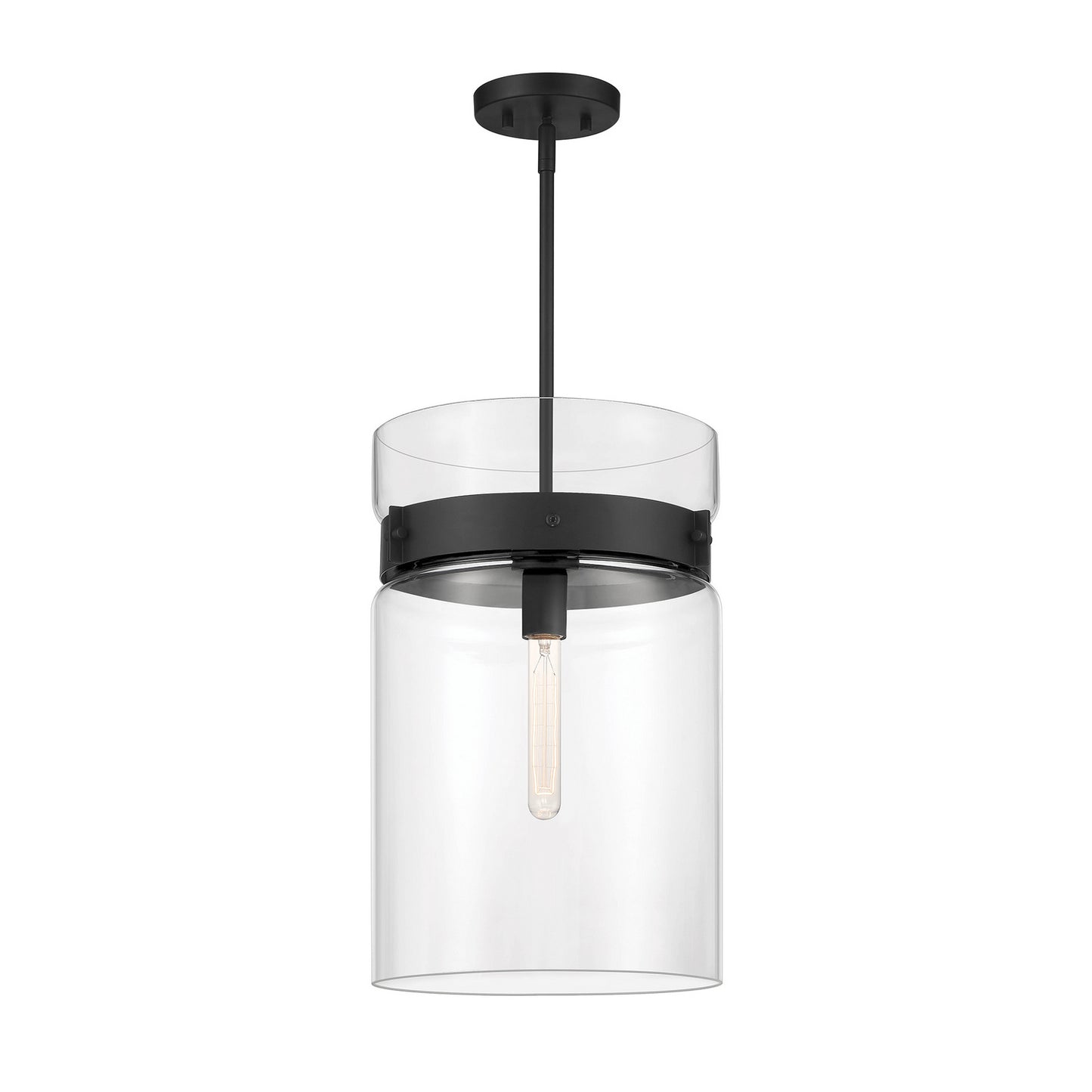 Designers Fountain - D222M-12P-MB - One Light Pendant - Midnight LA - Matte Black