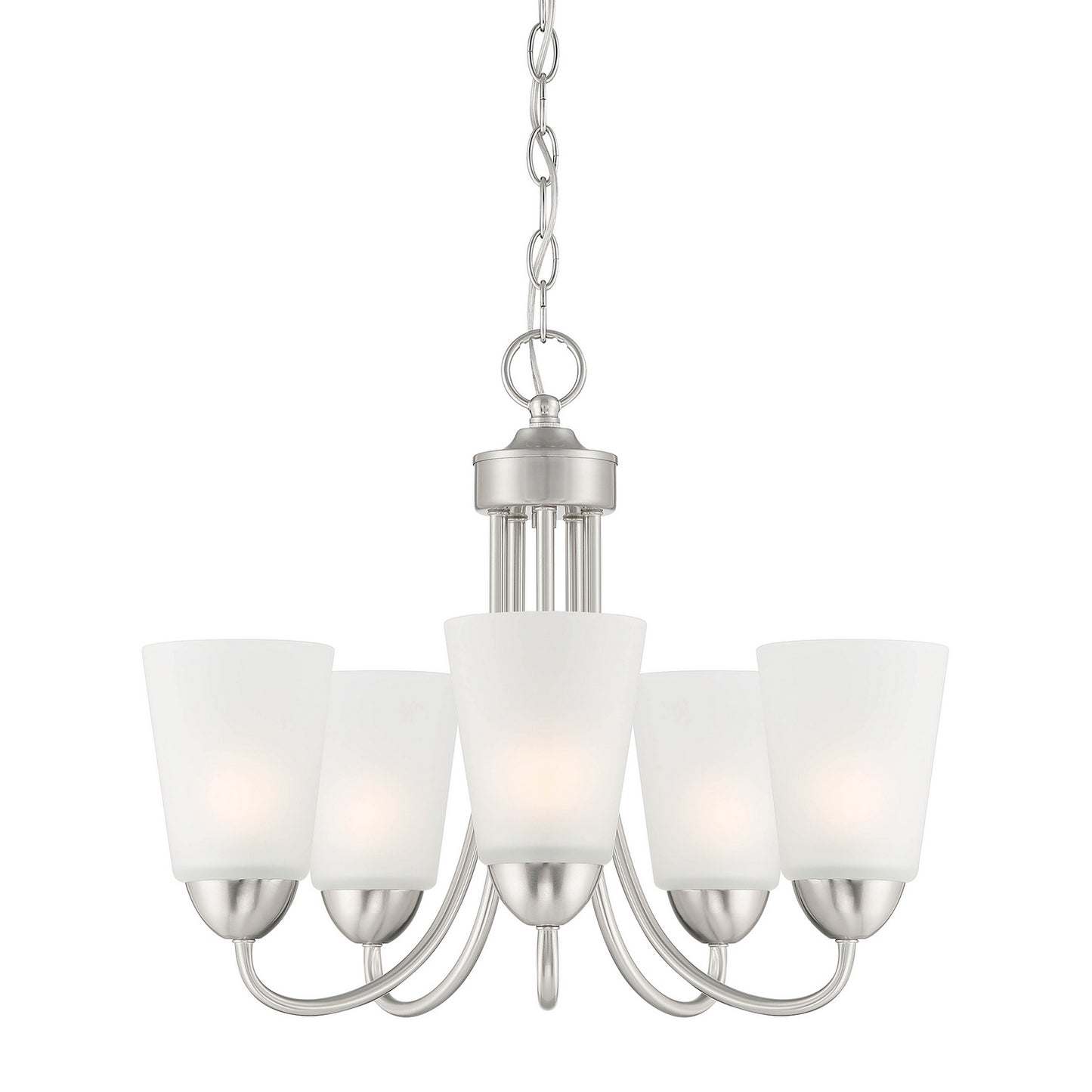 Designers Fountain - D267M-5CH-BN - Five Light Chandelier - Malone - Brushed Nickel