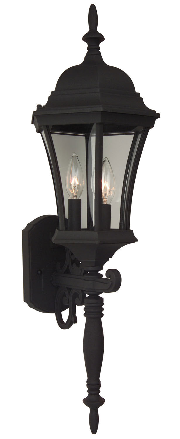 Craftmade - Z340-TB - Three Light Wall Mount - Curved Glass Cast - Textured Black