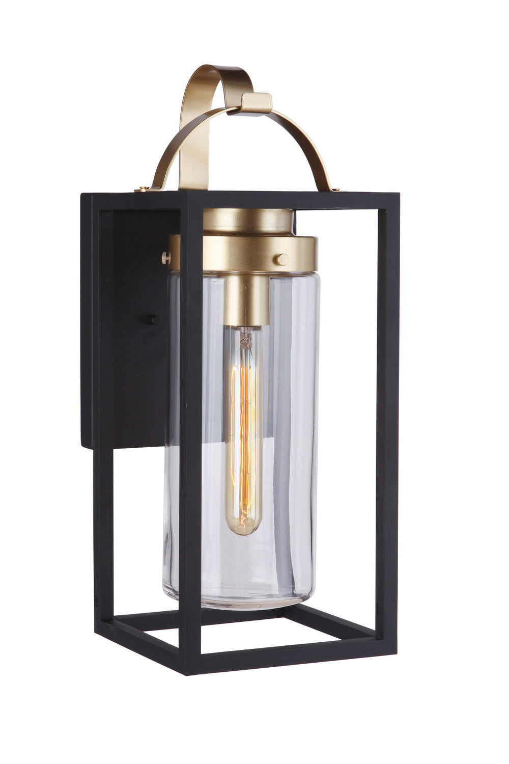 Craftmade - ZA4824-MNSB - One Light Outdoor Wall Mount - Neo - Midnight / Satin Brass