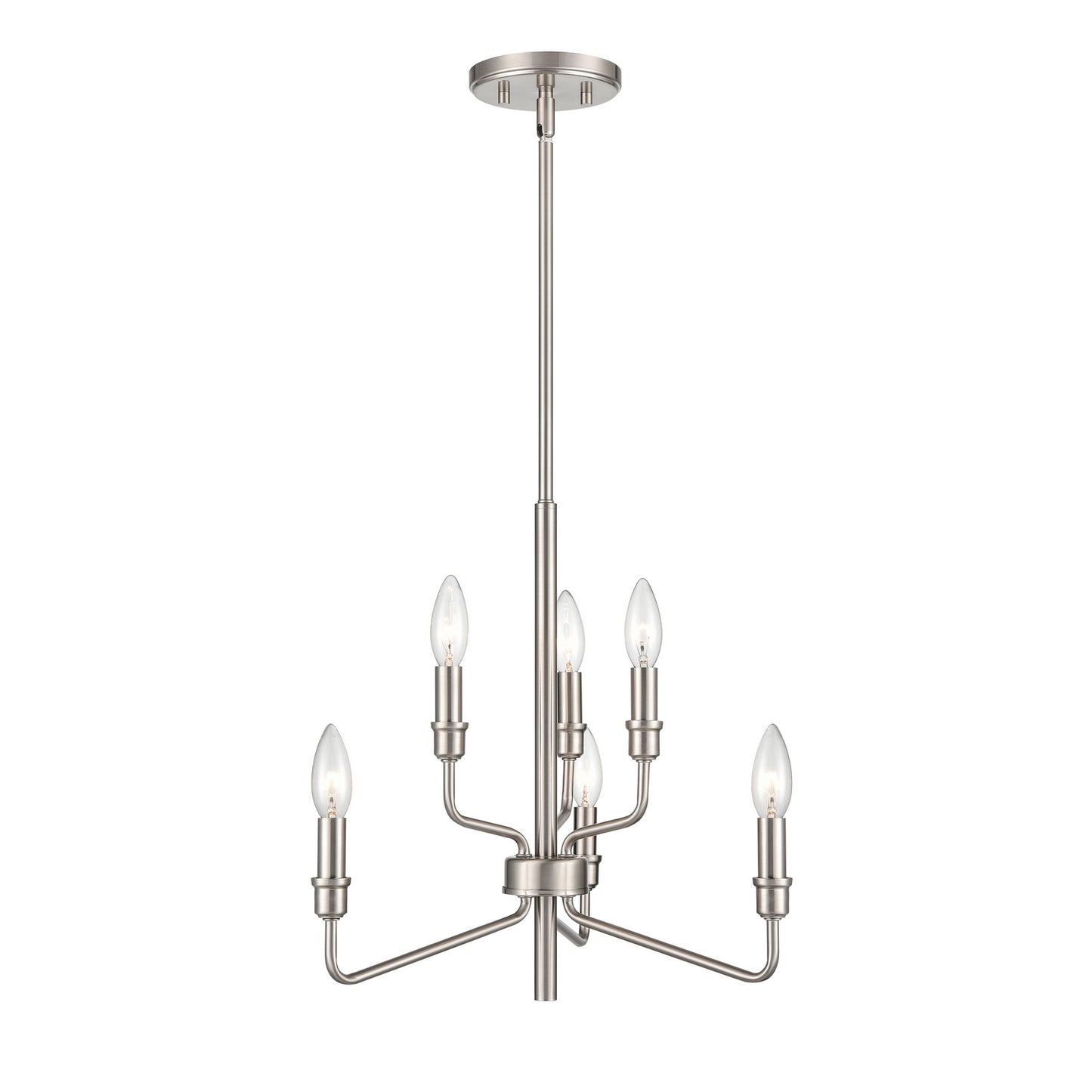 ELK Home - 81528/3+3 - Six Light Chandelier - Saginaw - Satin Nickel