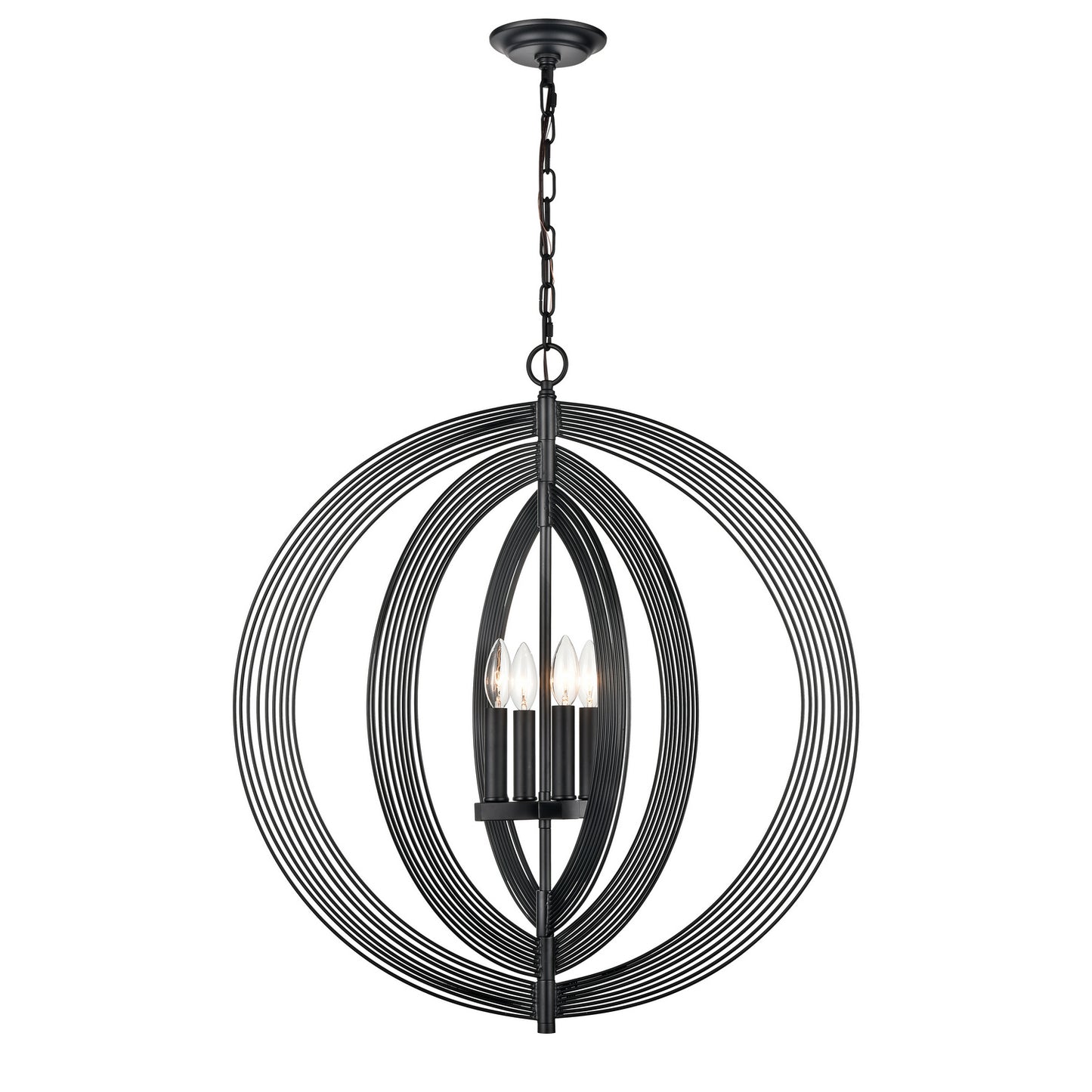 ELK Home - H0019-9622 - Four Light Pendant - Orme - Matte Black