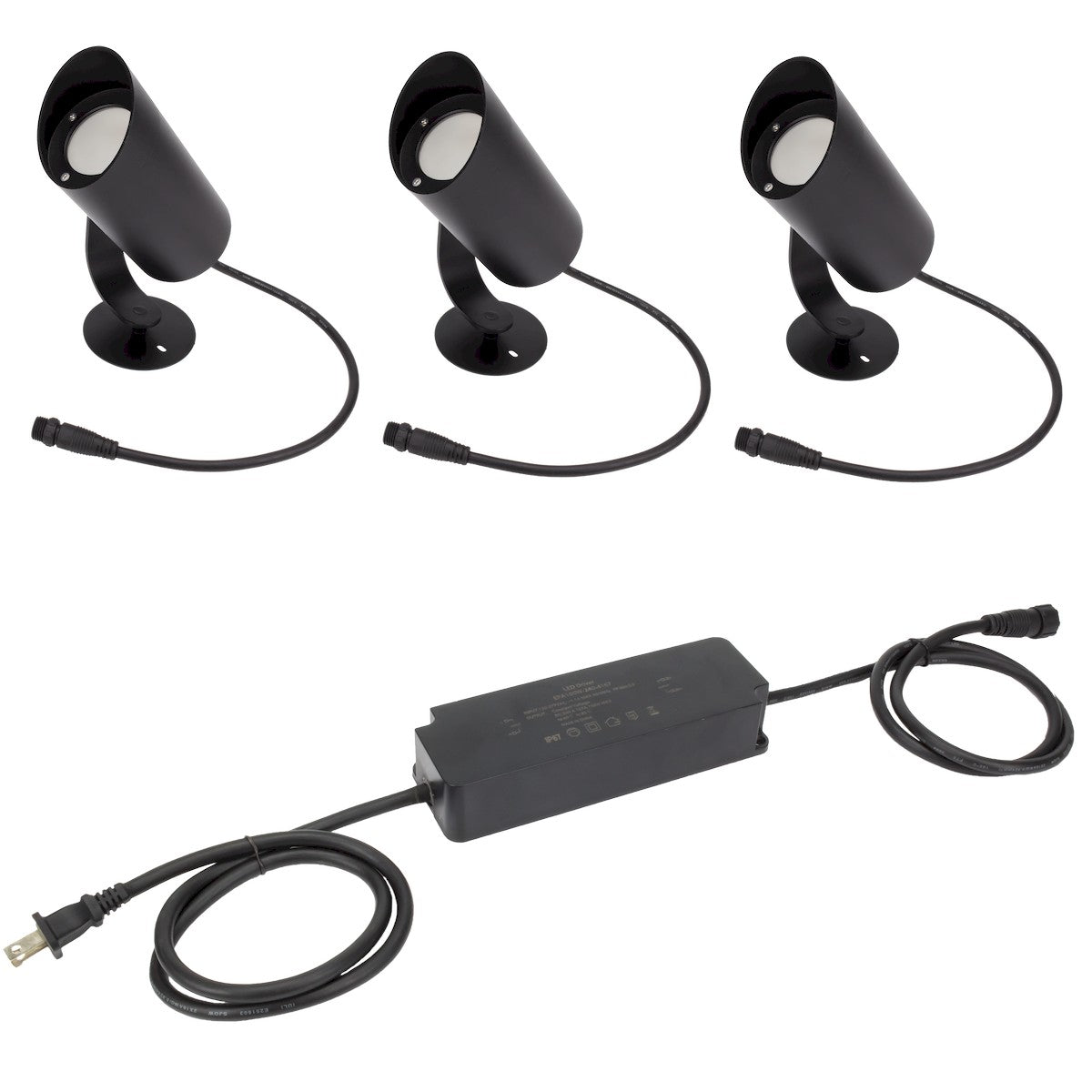 American Lighting - SPKPL-LDS-RGBTW-3KIT-BK - LED Landscape 3-piece kit - Spektrum+ - Black