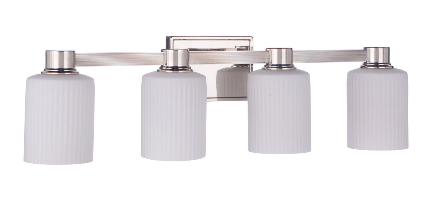 Craftmade - 12928PLN4 - Four Light Vanity - Bretton - Polished Nickel