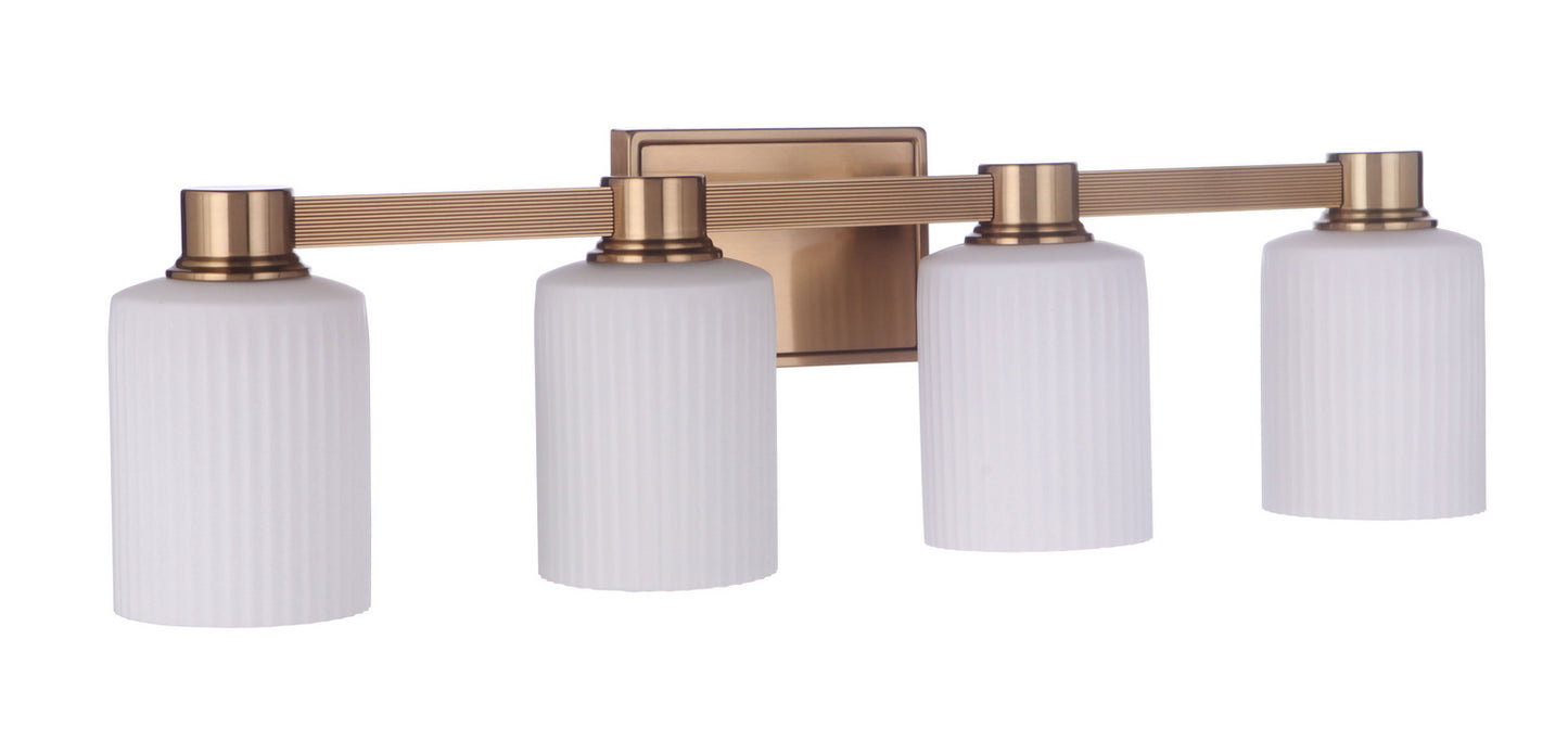 Craftmade - 12928SB4 - Four Light Vanity - Bretton - Satin Brass