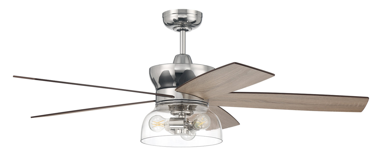 Craftmade - GBN52PLN5 - 52"Ceiling Fan - Gibson - Polished Nickel