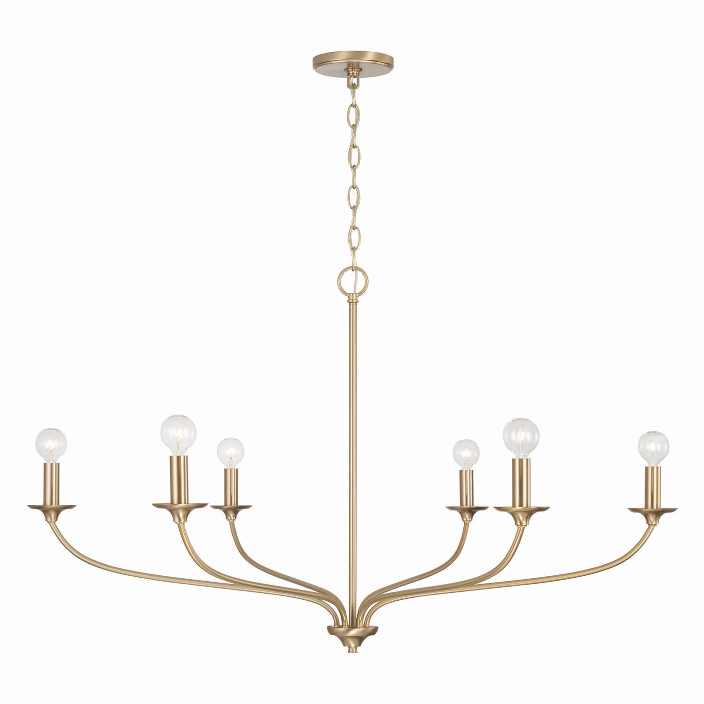 Capital Lighting - 449961MA - Six Light Chandelier - Dolan - Matte Brass