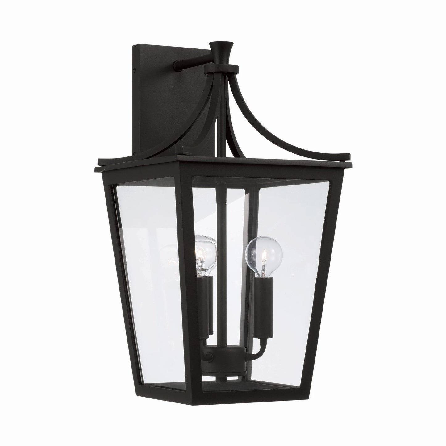 Capital Lighting - 947931BK - Three Light Outdoor Wall Lantern - Adair - Black