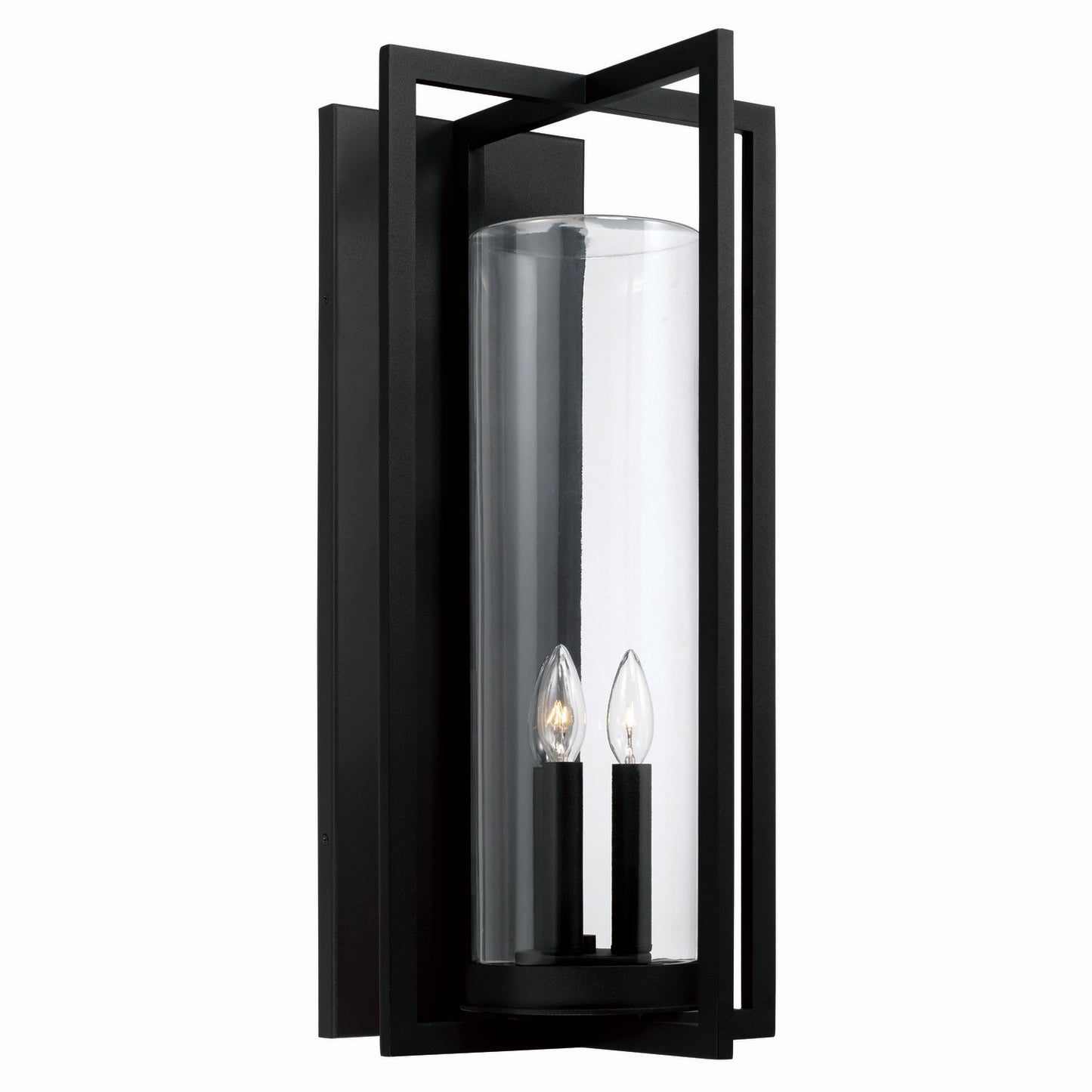Capital Lighting - 948231BK - Three Light Outdoor Wall Lantern - Kent - Black