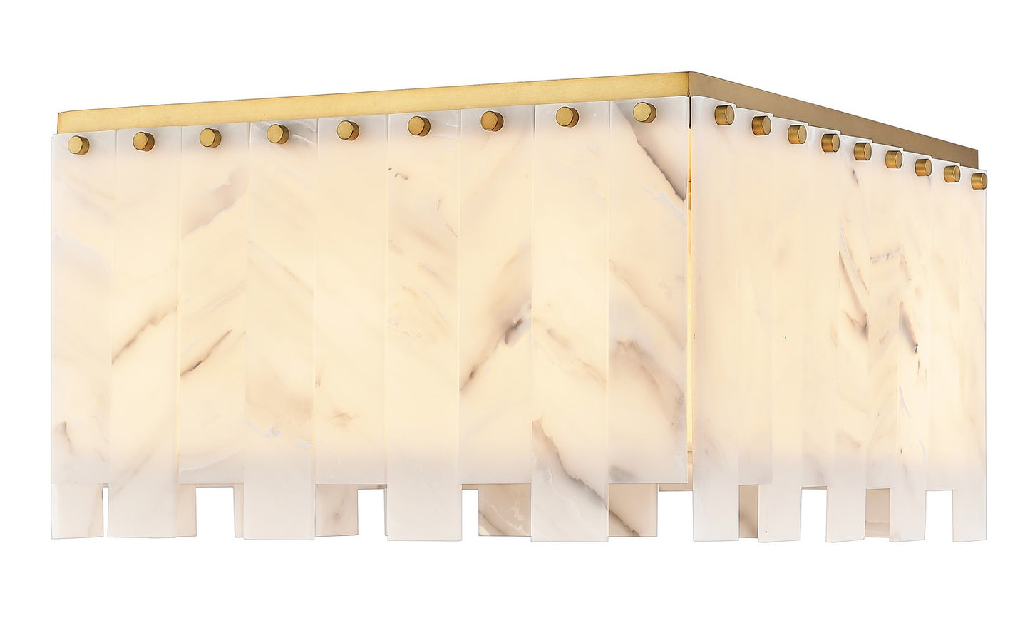 Z-Lite - 345F20-RB - Nine Light Flush Mount - Viviana - Rubbed Brass