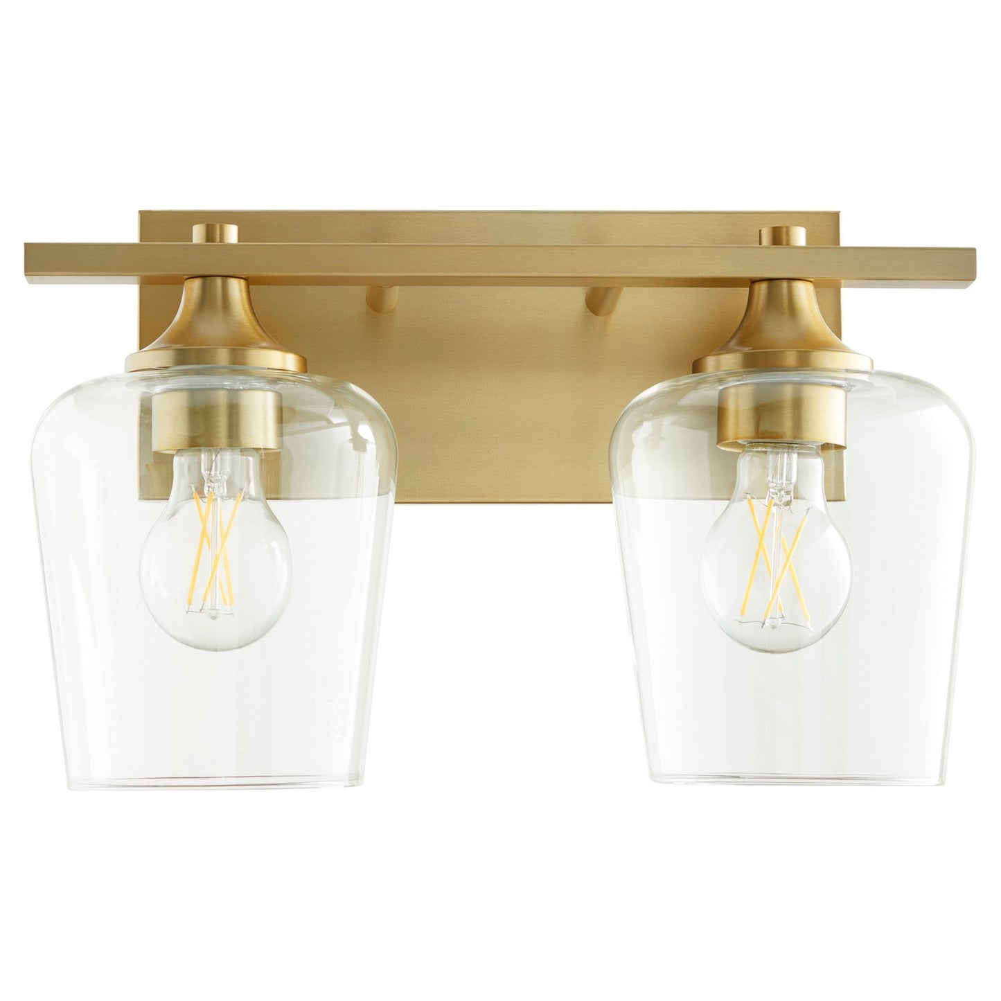 Quorum - 558-2-80 - Two Light Vanity - Veno - Aged Brass