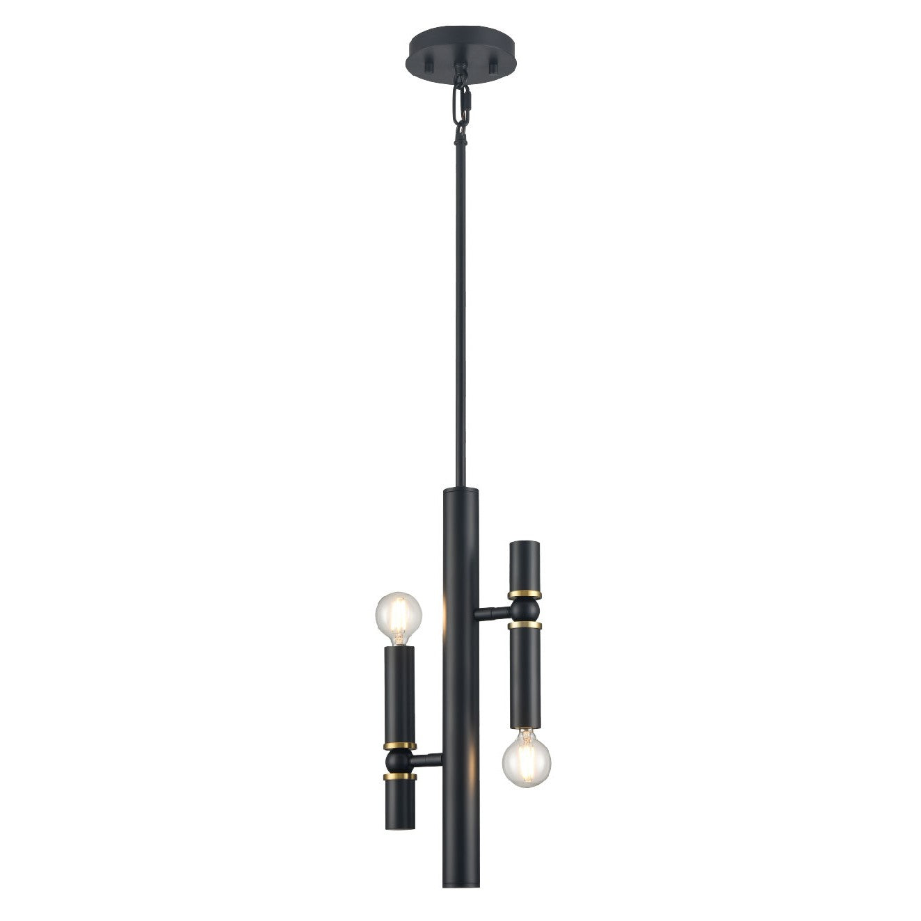 DVI Lighting - DVP42821EB+MF - Two Light Pendant - Klondike - Multiple Finishes And Ebony