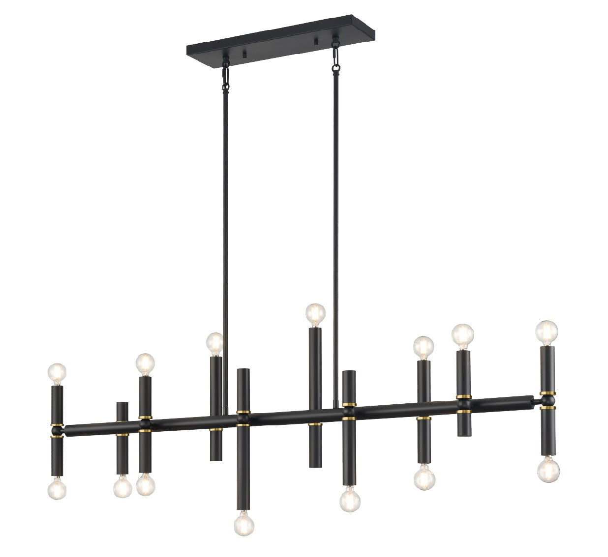 DVI Lighting - DVP42841EB+MF - 14 Light Pendant - Klondike - Multiple Finishes And Ebony
