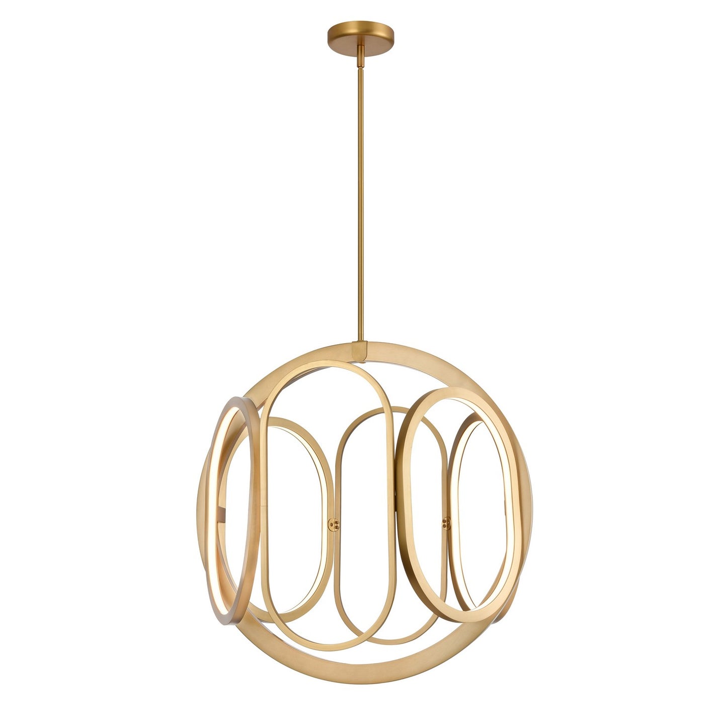 DVI Lighting - DVP46550BR - LED Foyer Pendant - Perigee Ac Led - Brass
