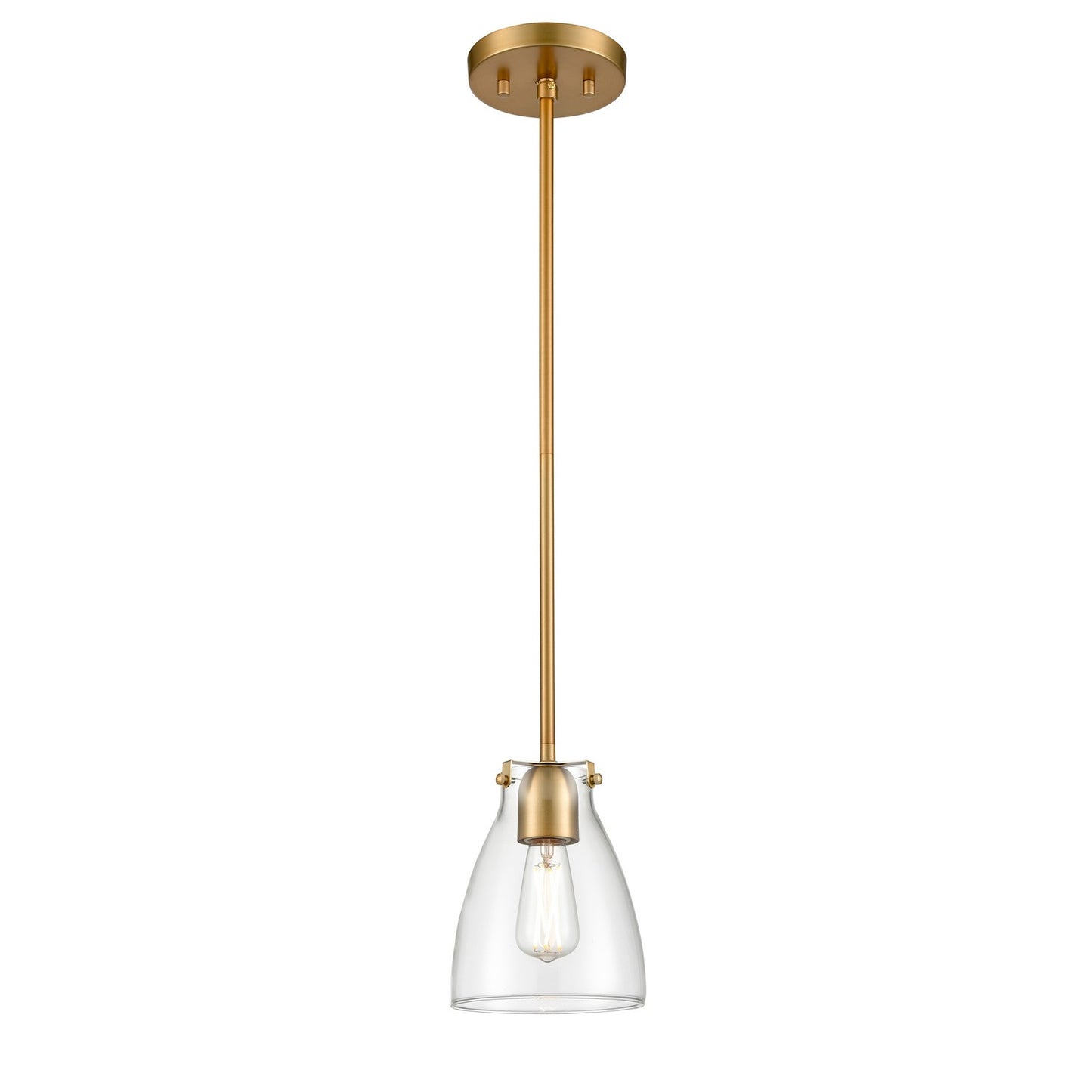 DVI Lighting - DVP47021BR-CL - One Light Pendant - Emma - Brass With Clear Glass