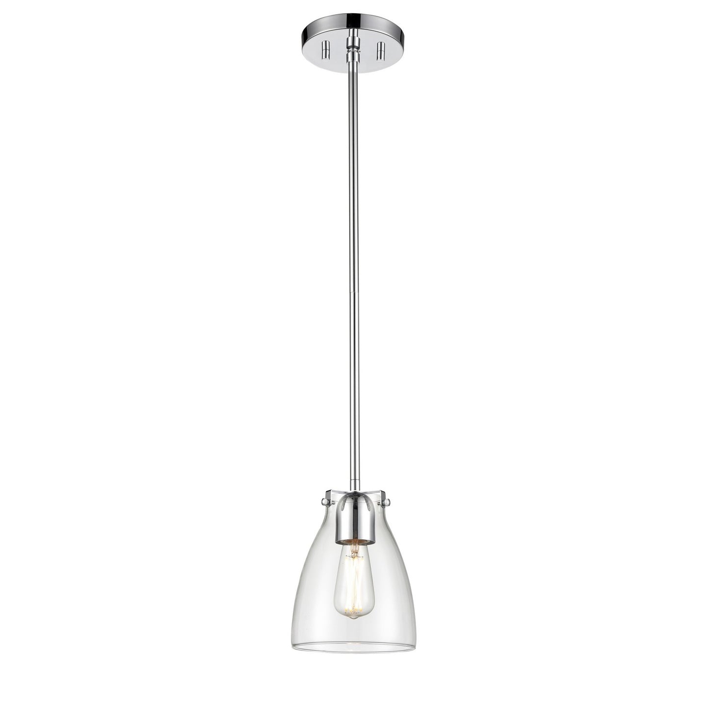 DVI Lighting - DVP47021CH-CL - One Light Pendant - Emma - Chrome With Clear Glass