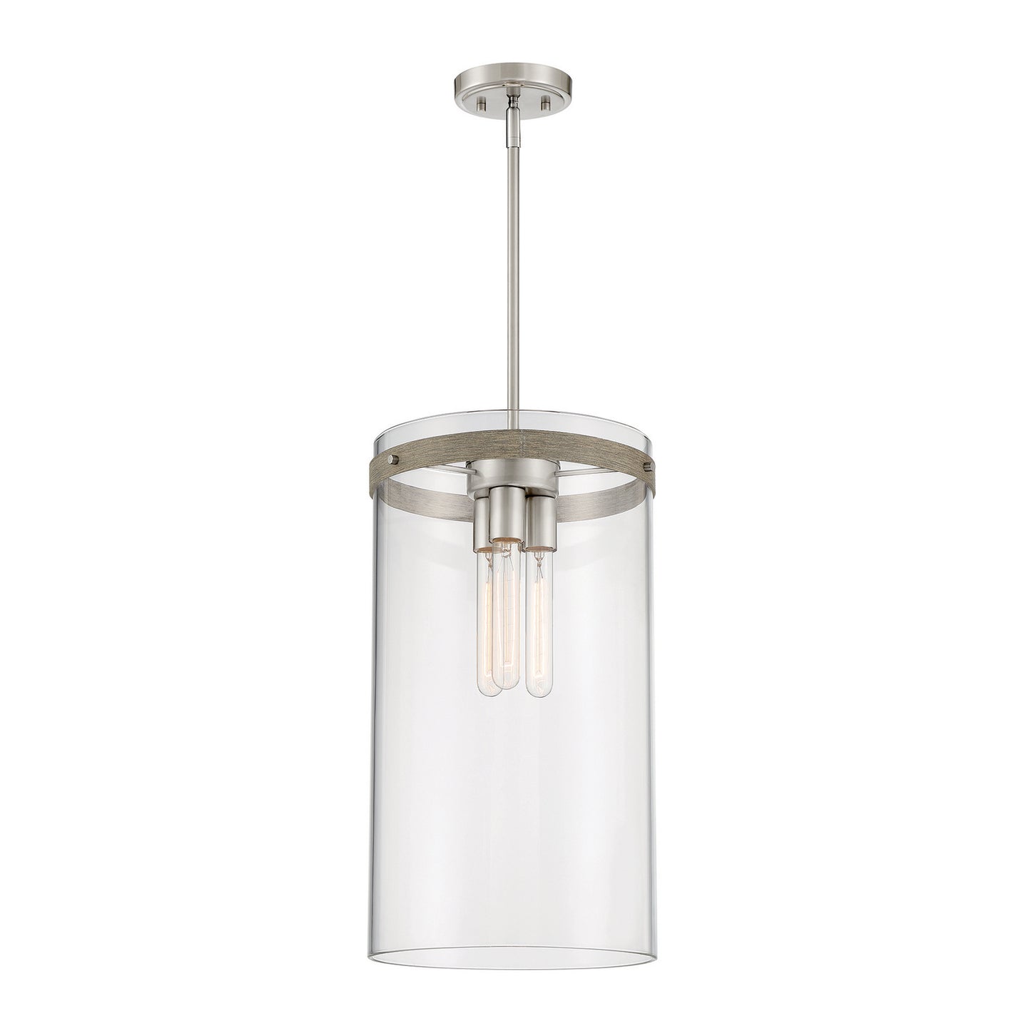 Designers Fountain - D227M-11P-BN - Three Light Pendant - Reflecta - Brushed Nickel