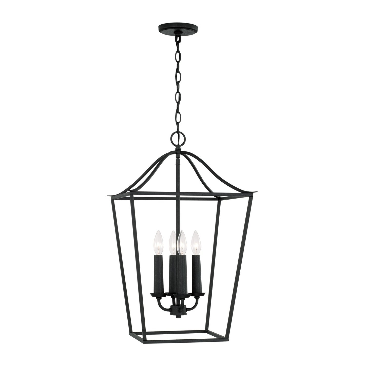 Capital Lighting - 550641BI - Four Light Foyer Pendant - Grady - Black Iron