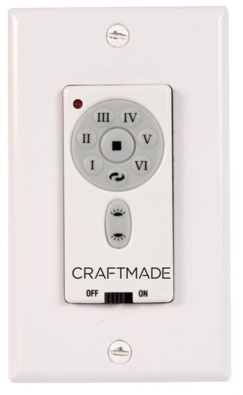 Craftmade - IDC-WALL - Intelligent DC Wall Control - IDC Remote Control - Flat Black