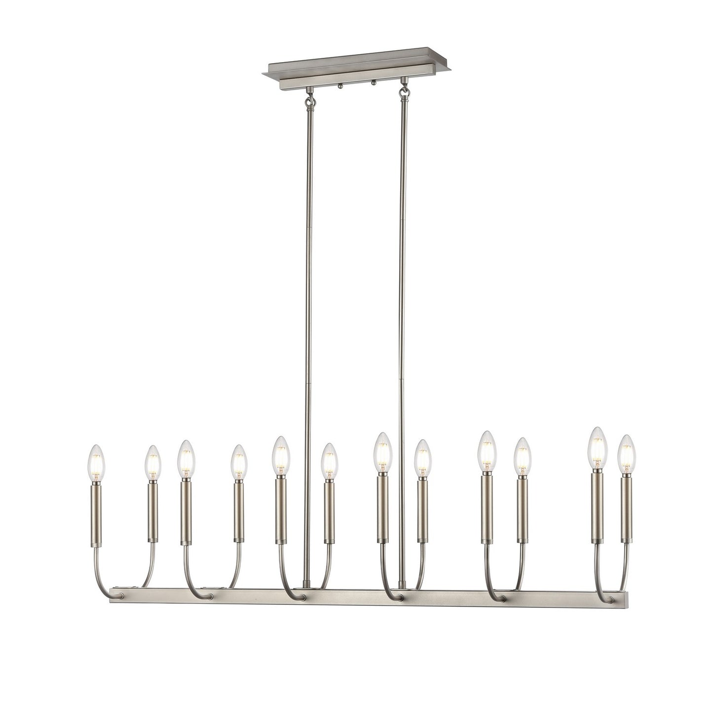 DVI Lighting - DVP44002MF+PL - 12 Light Linear Pendant - Olivia - Multiple Finishes And Platinum