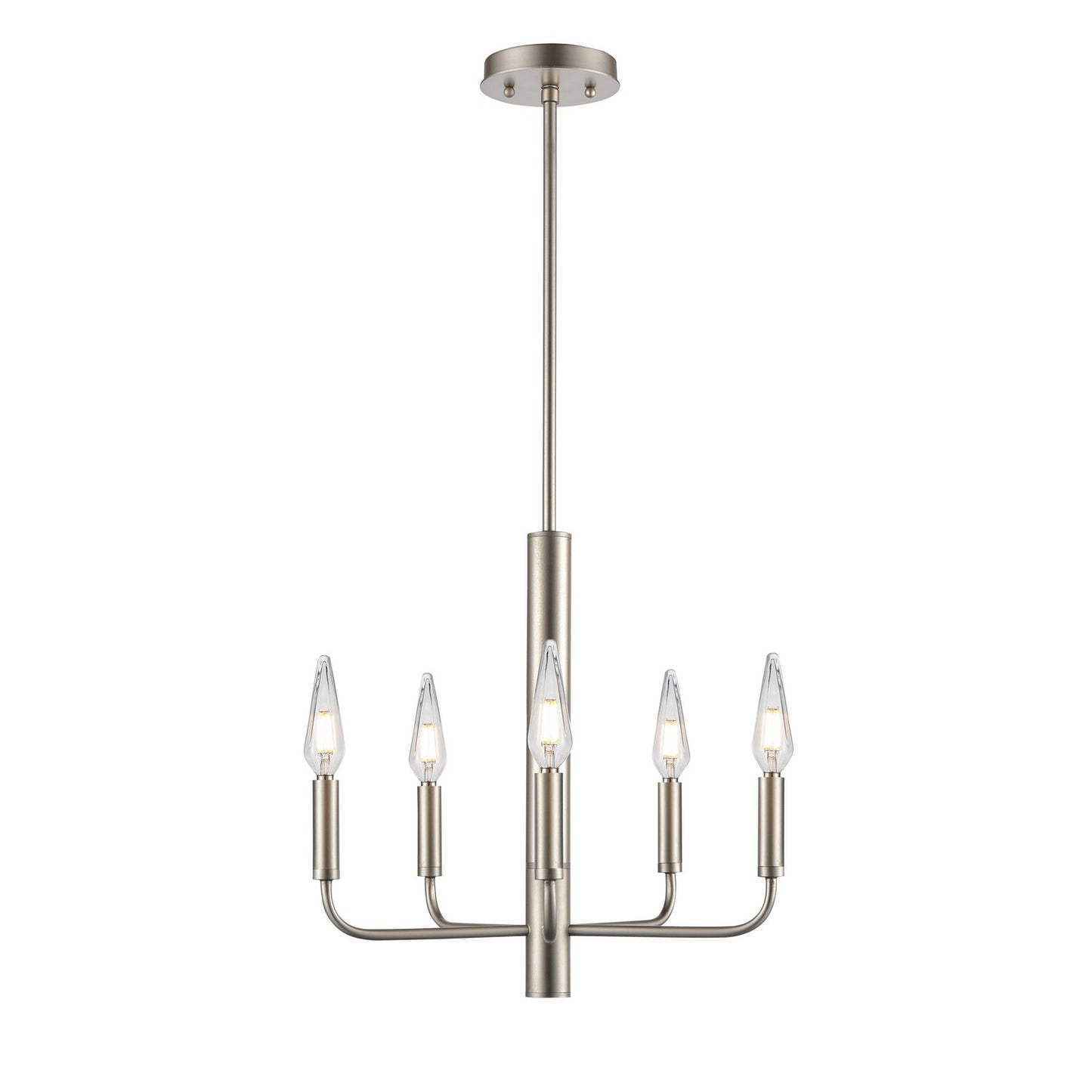 DVI Lighting - DVP44025MF+PL - Five Light Chandelier - Olivia - Multiple Finishes And Platinum