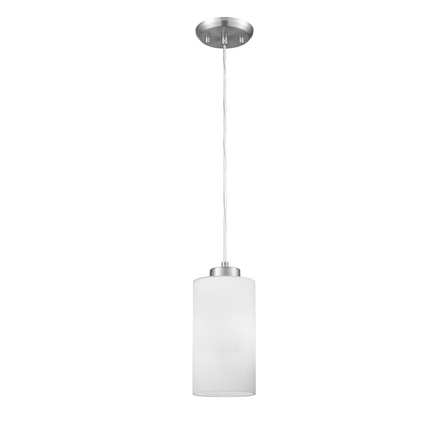 DVI Lighting - DVP47121CH-OP - One Light Pendant - Manitou - Chrome With Half Opal Glass