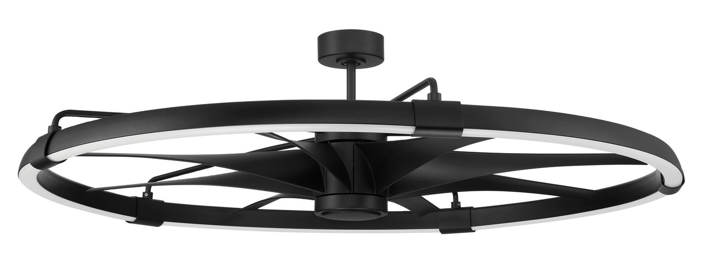 Craftmade - AXL57FB8 - 52"Ceiling Fan - Axel Indoor/Outdoor - Flat Black