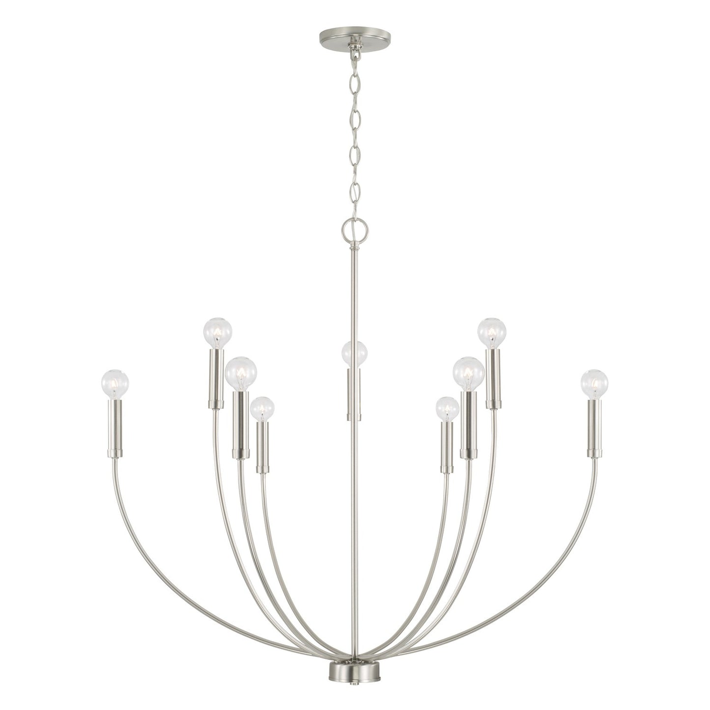 Capital Lighting - 452191BN - Nine Light Chandelier - Ansley - Brushed Nickel
