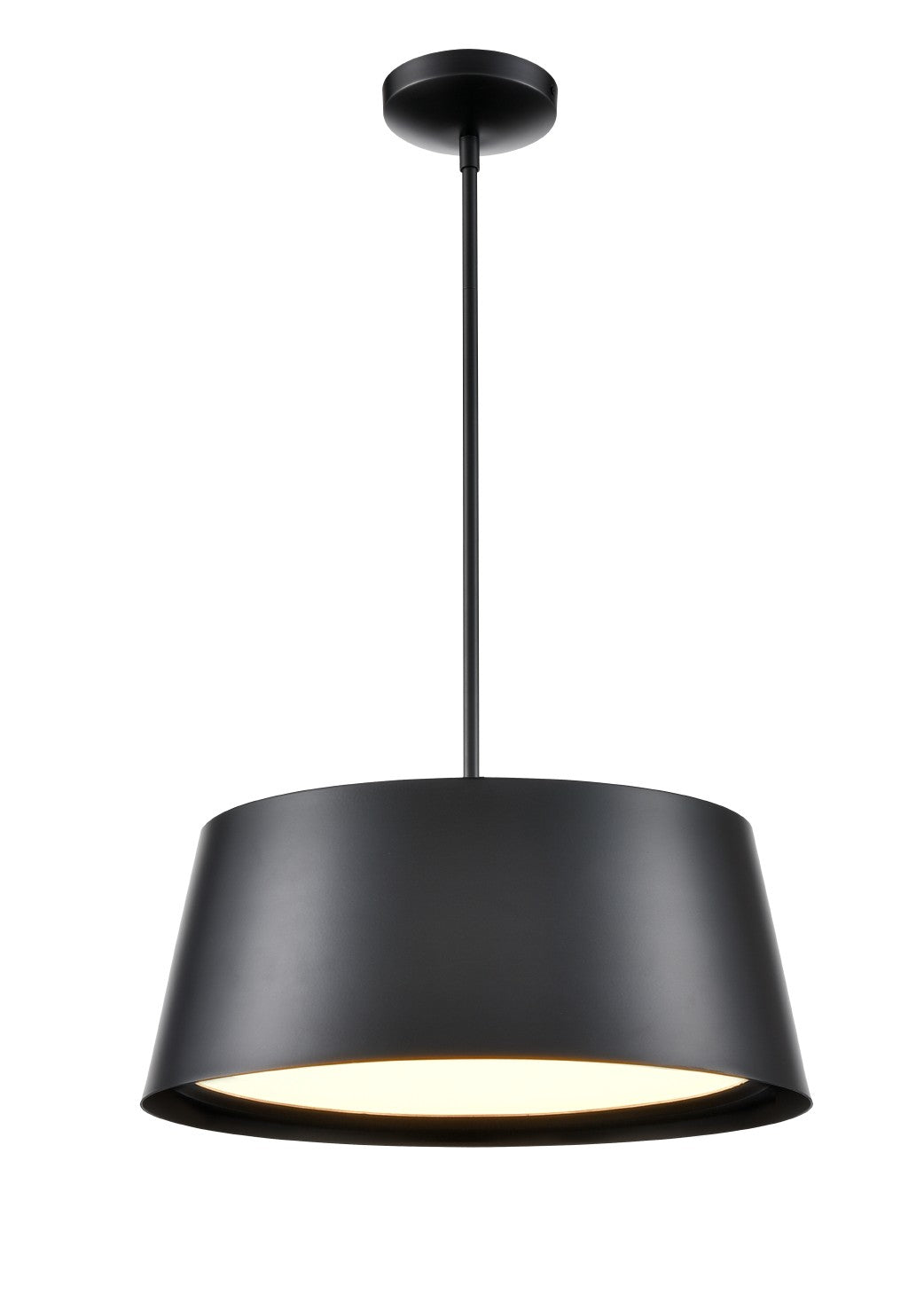 DVI Lighting - DVP47705BK - One Light Pendant - Drumline - Black