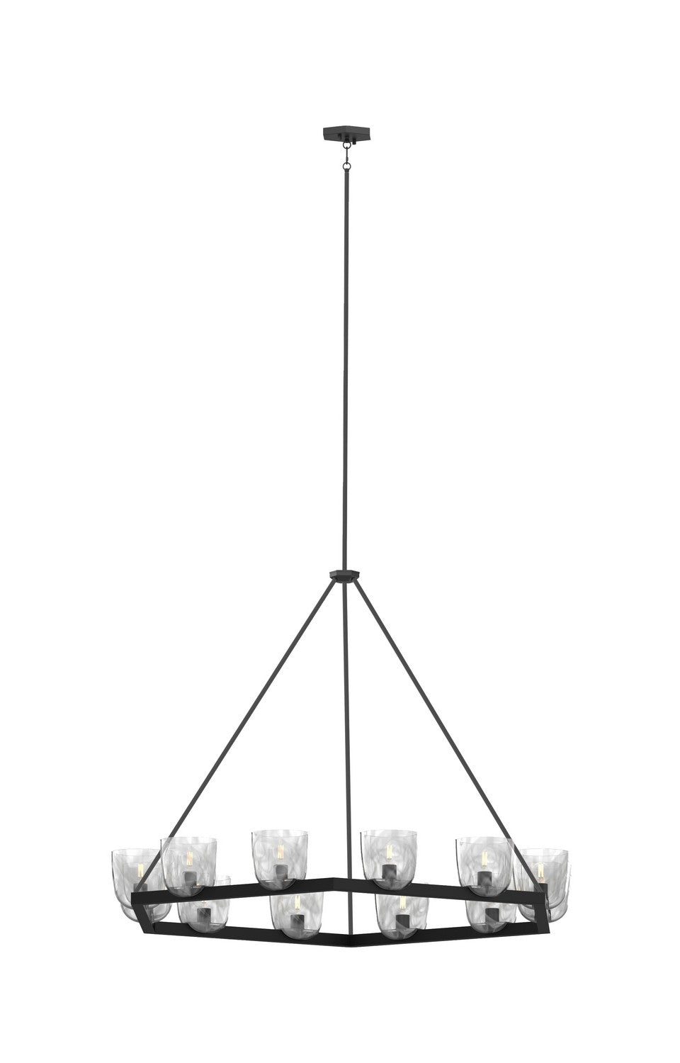 DVI Lighting - DVP49826EB-MS - 12 Light Pendant - Chalice - Ebony