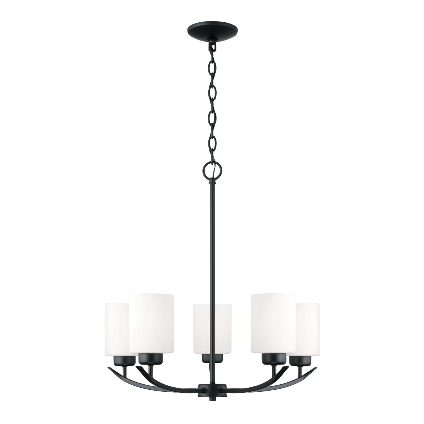 Capital Lighting - 415251MB-338 - Five Light Chandelier - Dixon - Matte Black