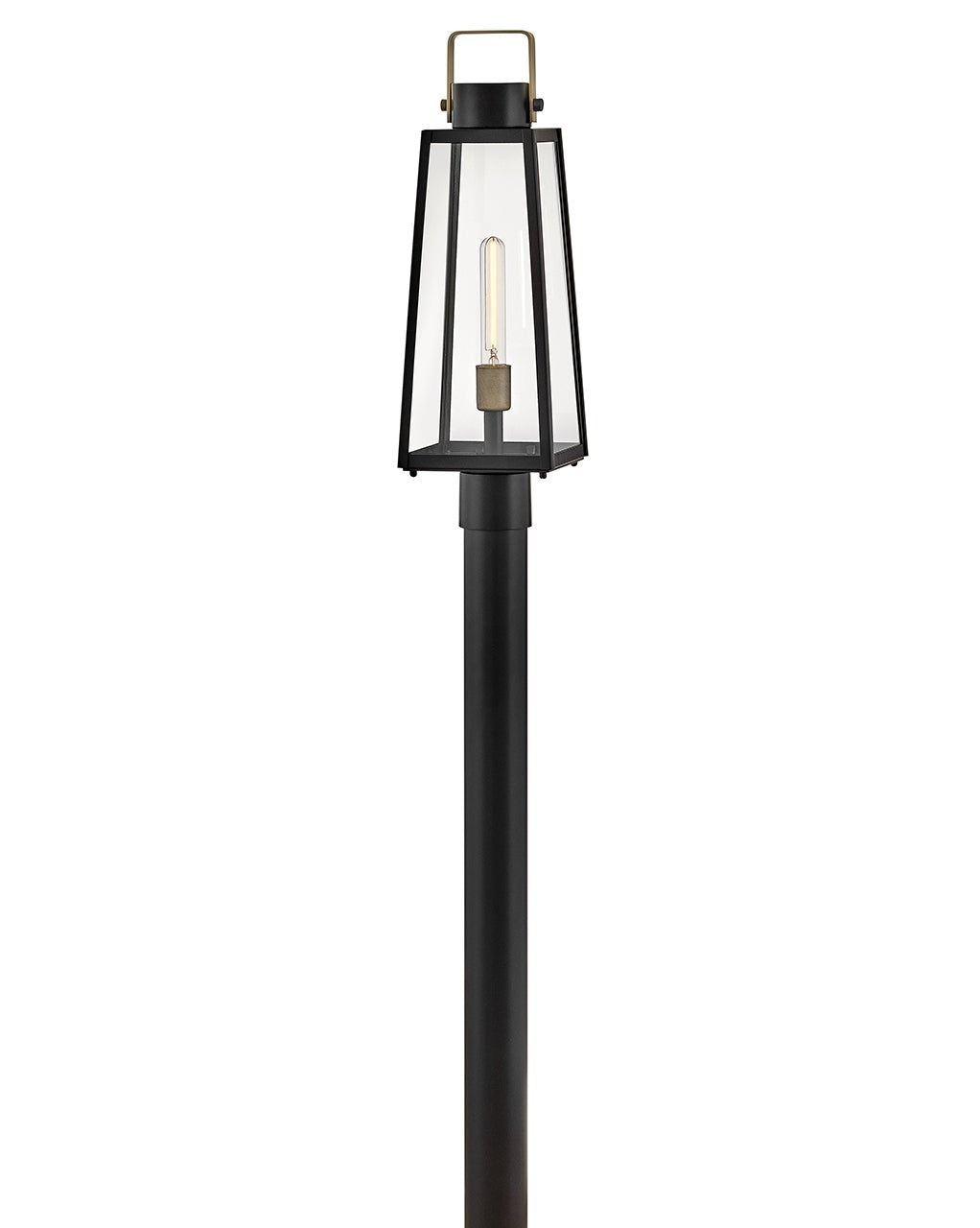 Lark - 82001BK - LED Post Mount - Hugh - Black