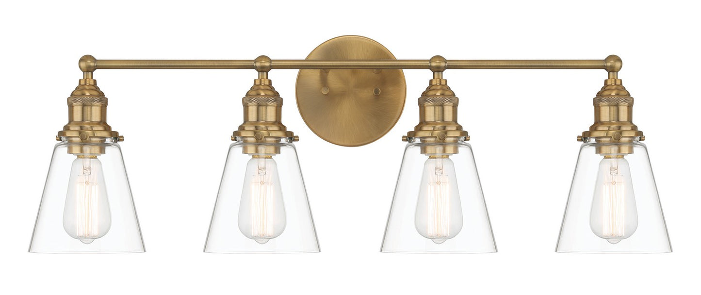 Minka-Lavery - 5684-923 - Four Light Bath Vanity - Barwell - Oxidized Aged Brass