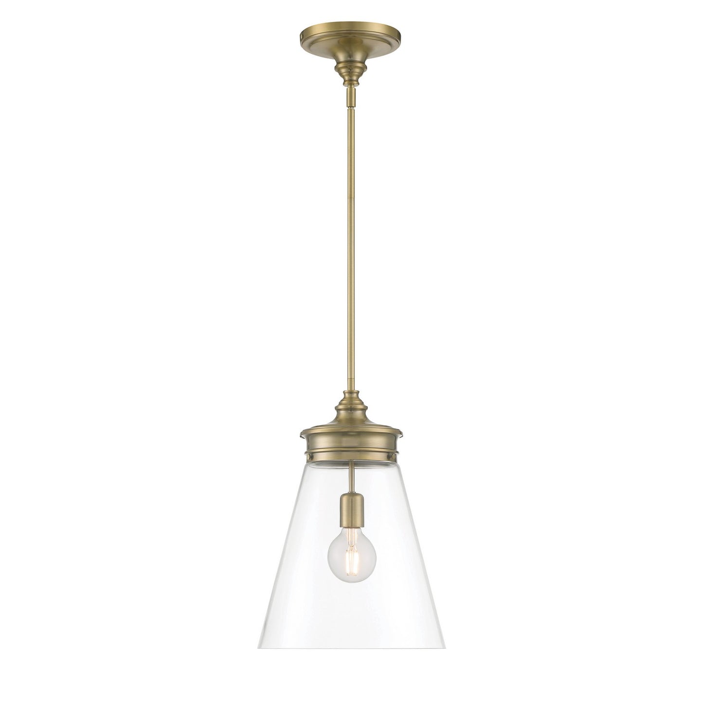 ELK Home - 4811-AN-CL - One Light Pendant - Emma - Antique Brass